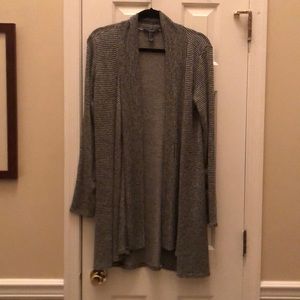 Black and gray striped cardigan